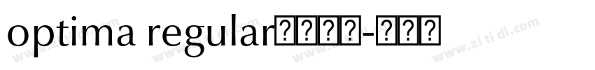 optima regular字体下载字体转换